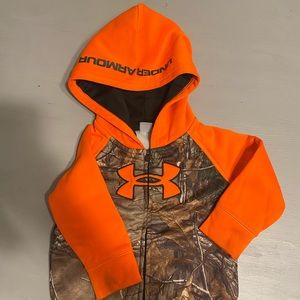 Under Armour infant zip up hoodie 9-12 months